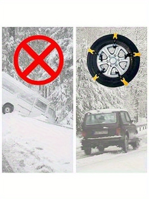 10 Stücke Auto Schneeketten Schnee Reifen Kette Universal Reifenketten Anti  Rutsch für Das Auto SUV und Kleine LKWs Kann Verwendet Werden für Schnee  Eis Schlamm Klettern Umgebungen(Länge 94 cm) : : Auto