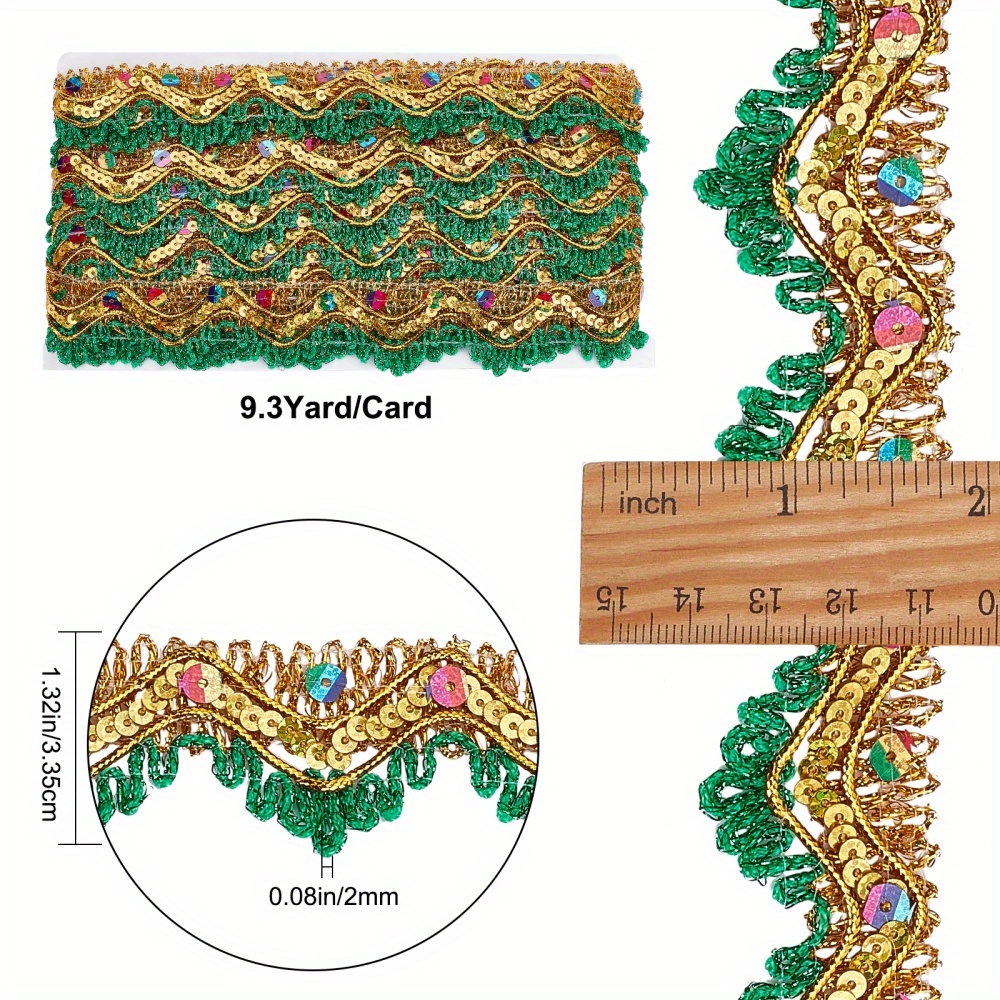 Thin Lace Border Fabric Ribbon Trim GK- 59 ( 5 Yards Pack) – Gkstitches