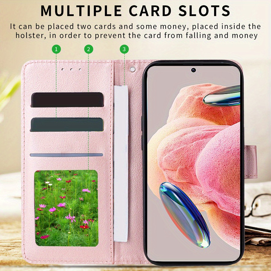 For Xiaomi POCO X5 Pro Case Magnetic Card Holder Leather Case For