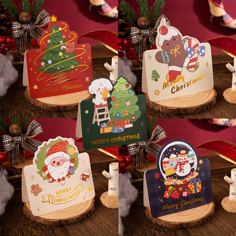 Carte de Noël, carte de nouvel an, festival d'anniversaire, décoration de  Noël, carte de vœux de vacances, cadeau Modèle A