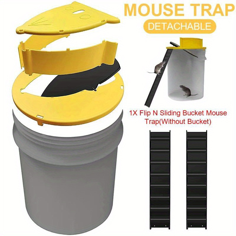 Reusable Mouse Trap Plastic Bucket Lid Rat Traps Humane - Temu