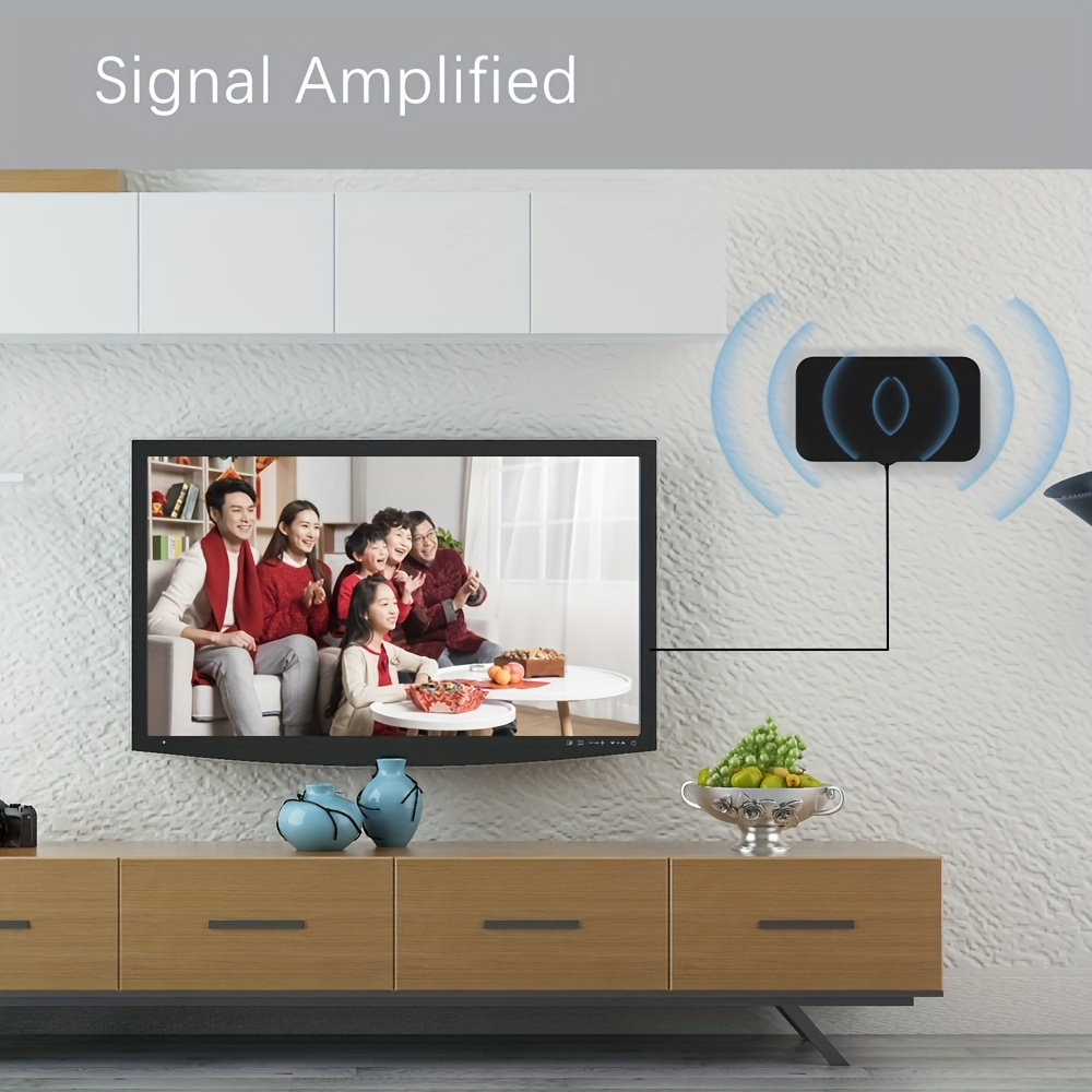 Aumente Señal Tv Mini Antena Tv Digital Hdtv Hd Portátil: ¡4k Hd Canales  Transmisiones Locales Gratuitos! - Hogar Inteligente - Temu
