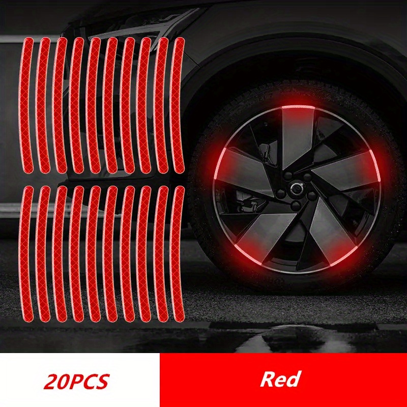 Car Wheel Reflective Vinyl Self Adhesive Sticker Tire - Temu