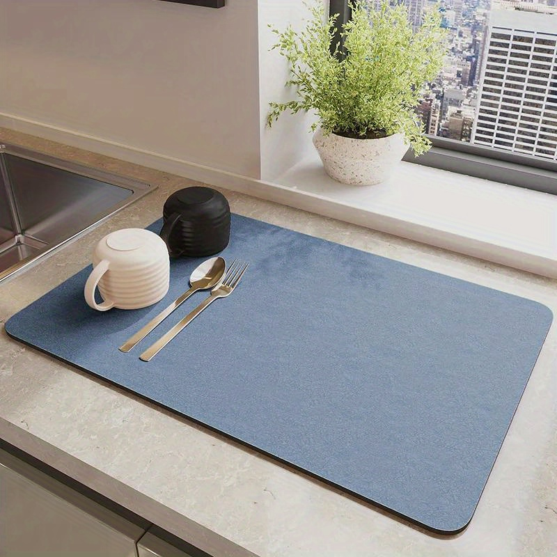 Antibacterial Dish Drying Mats for Your Kitchen (Diatomaceous Earth Mats)