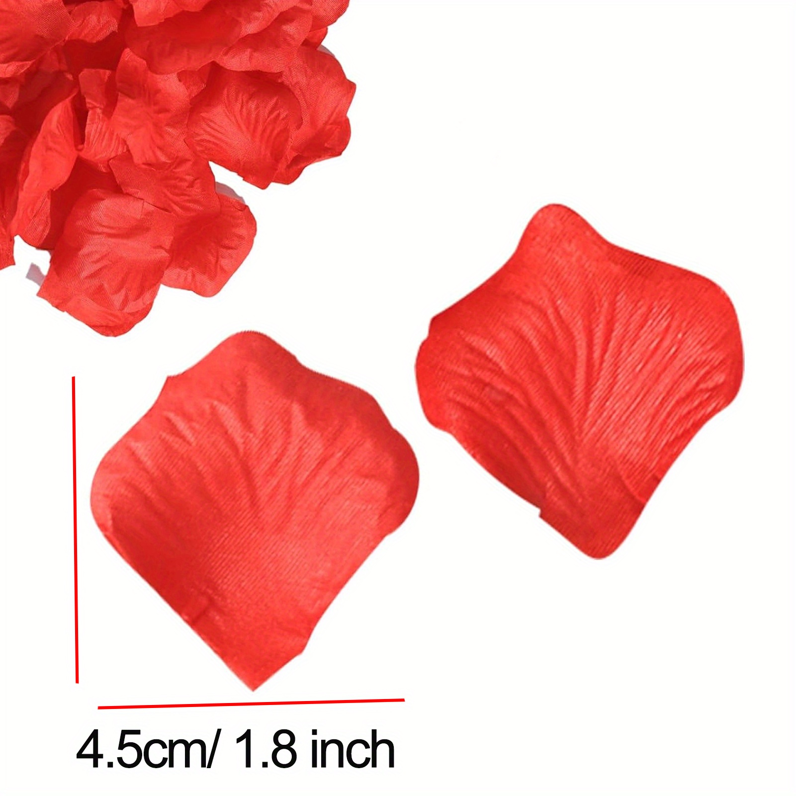 2CFun 3000 Pcs Dark Red Silk Rose Petals for Wedding, Romantic Night Party Decor Valentine's Day Hotel Home Party Flower Decoration