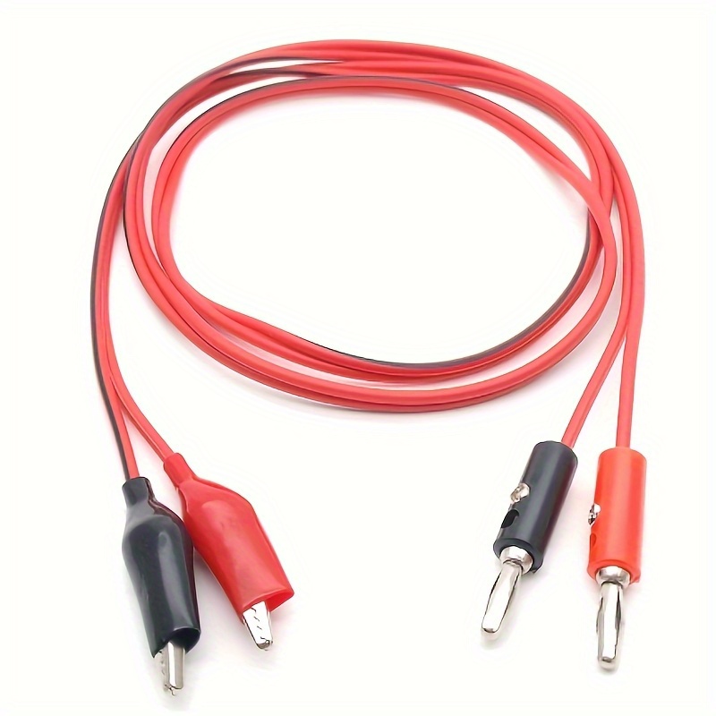 P1036B 4mm Banana to Banana Plug Test Lead Kit for Multimeter Cable Match  the Alligator Clip Test Probe U Insert Type