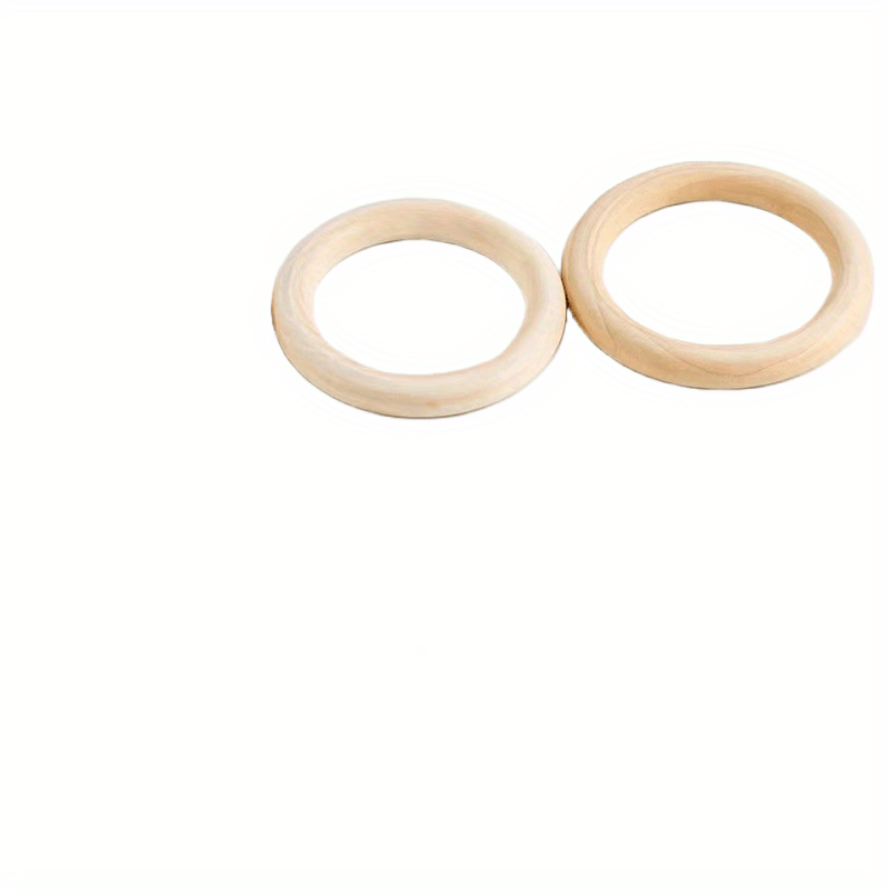 Natural Wood Rings For Crafts, Macrame Rings For Diy, Wooden Rings Without  Paint, Pendant Connectors - Temu