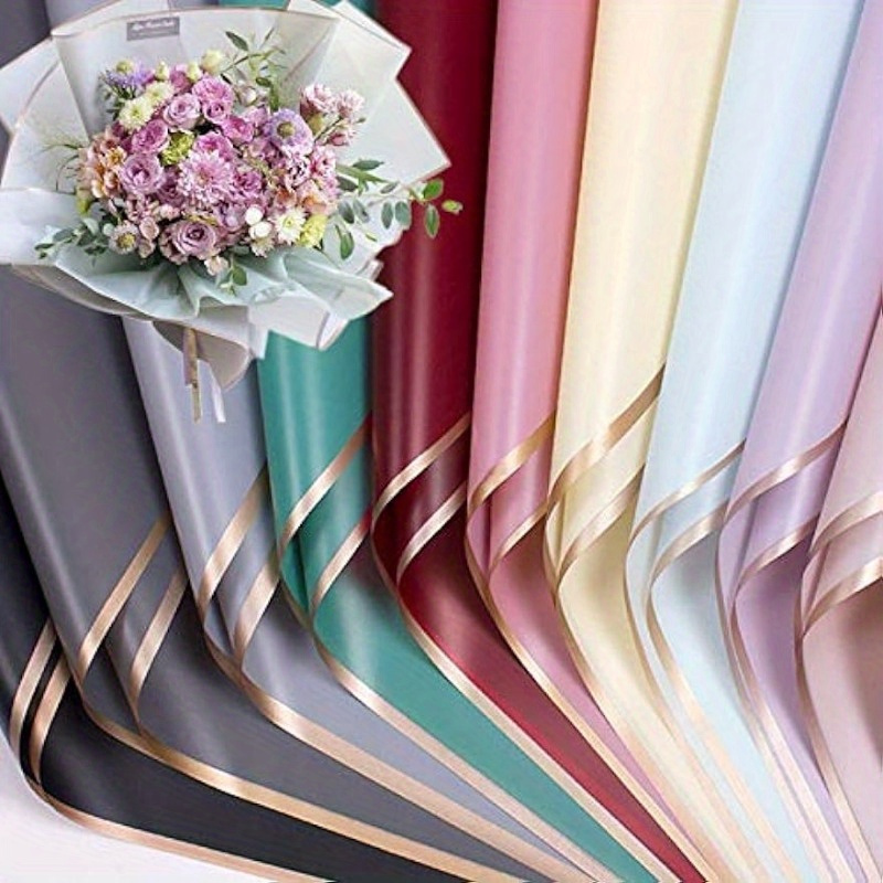 Waterproof Flower Wrapping Paper Floral Bouquet Paper - Temu