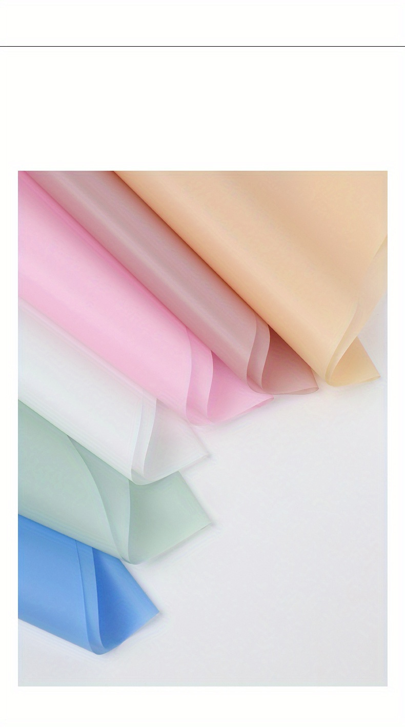 Wholesale Solid Color Plastic Paper Flower Wrapping Paper