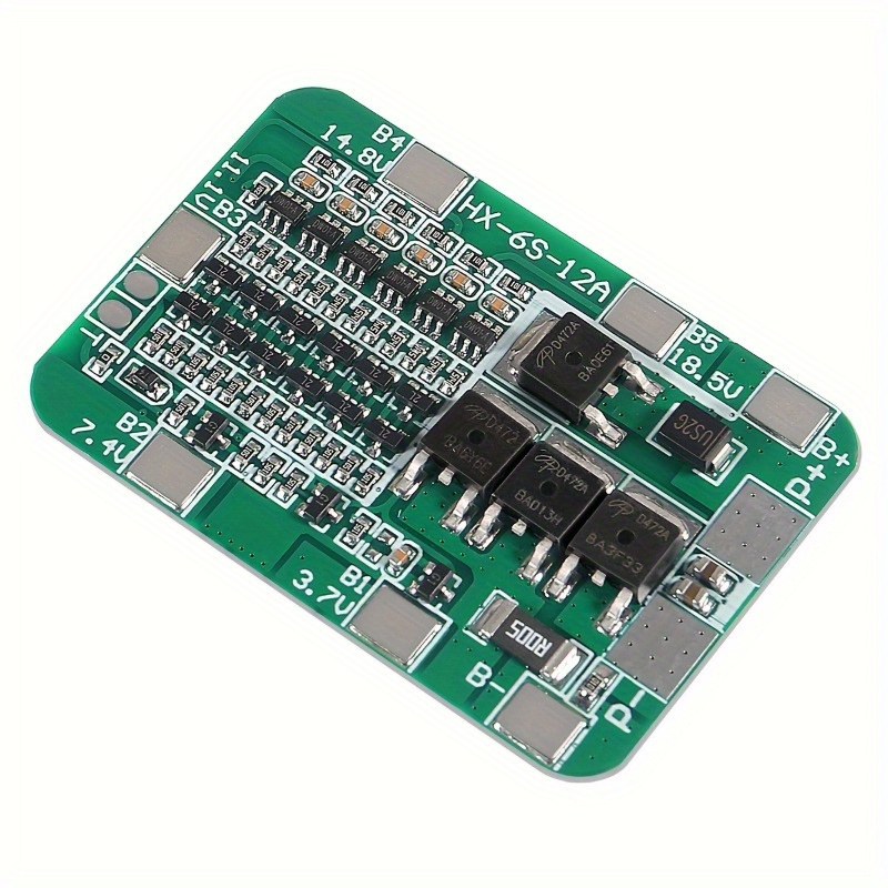 

1pc 6s 15a 24v Battery Protection Board For Li-ion Lithium 18650 Battery Bms Packs Pcb Protection Board Integrated Circuits