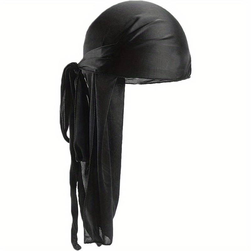 1pc Men Solid Casual Style Durag, For Daily Life