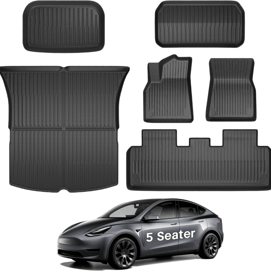 Passgenaue Fußmatten und Einlagen, 3D-Laminierung, Zuschnitt, Allwetter für  Tesla Model Y (2020–2023).