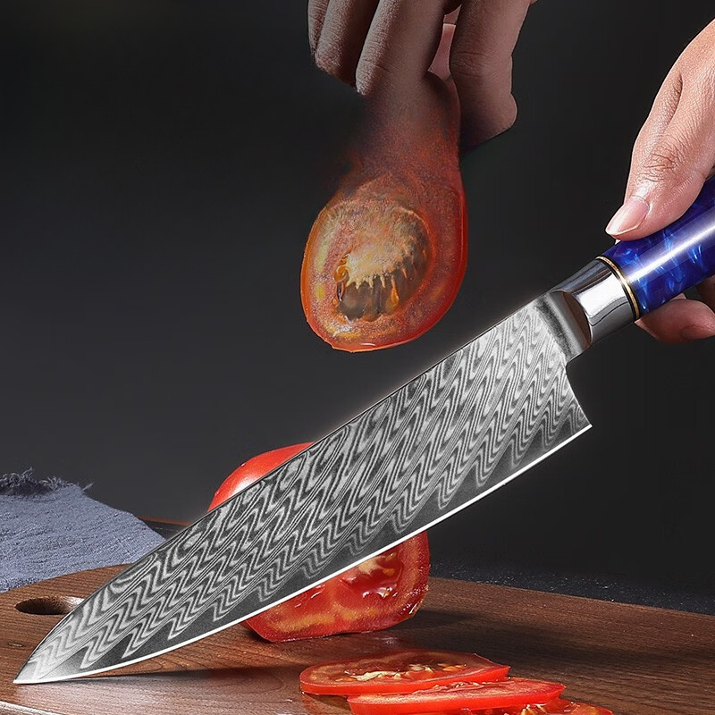 Damascus Steel Professional Japanese Chef Knife Kitchen - Temu