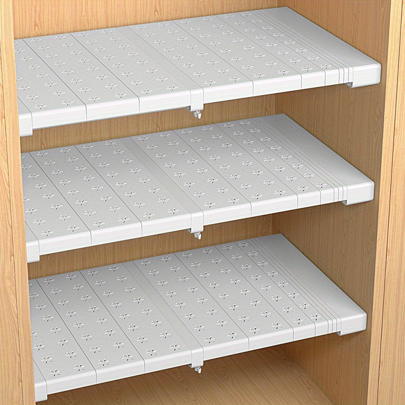 Stackable Closet Shelf Expandable Clothes Storage Rack - Temu