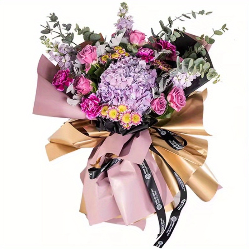 Gilt Ouya Paper Flowers Opening Bouquets And Baskets - Temu