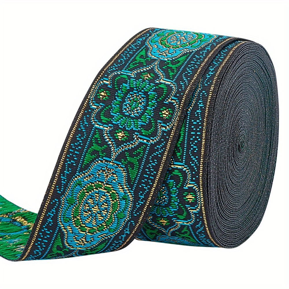 

7m 1-1/4 Inches (33mm) 7m/roll Polyester Grosgrain Ribbon Single Face Green