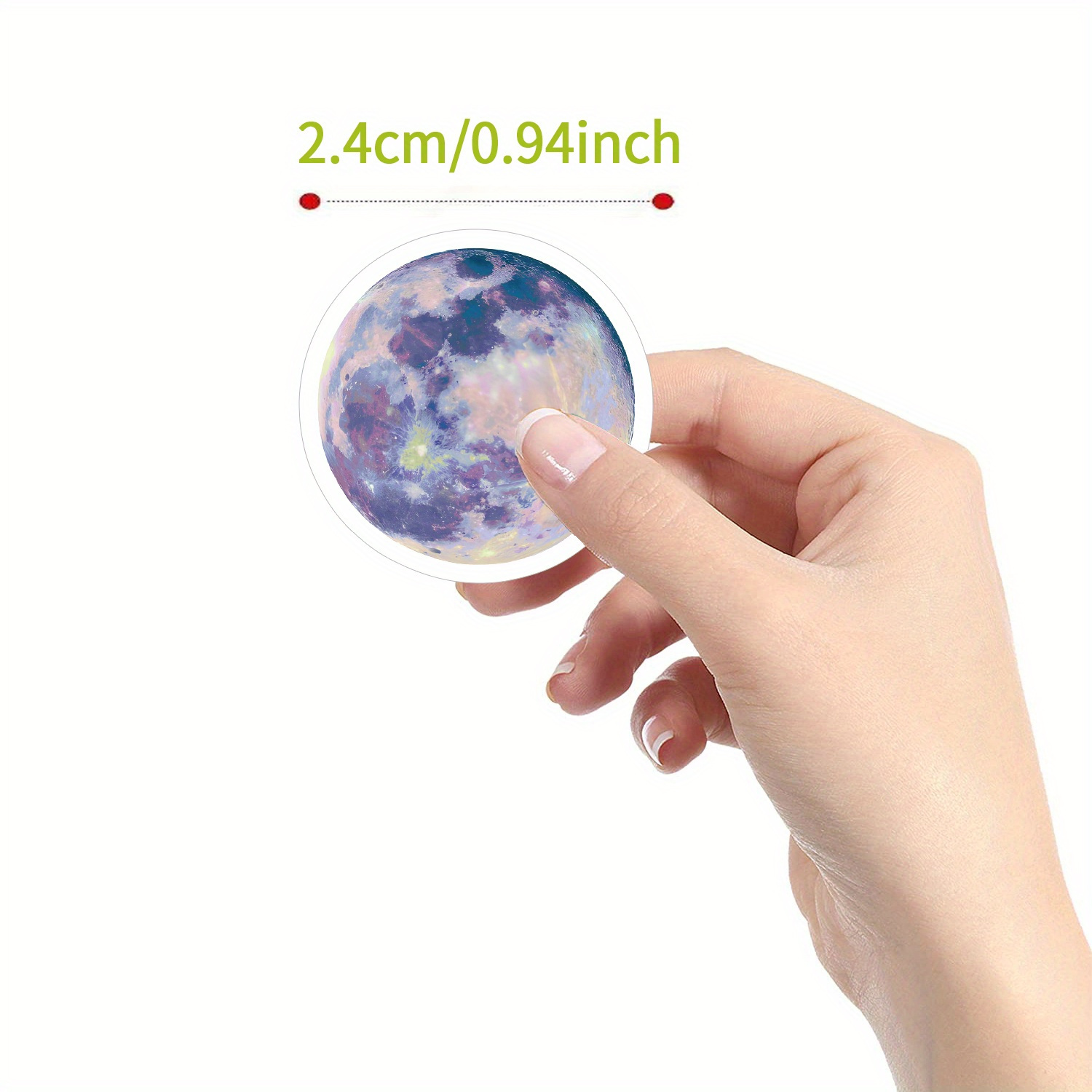 Cartoon Moon Stickers For Water Bottle Laptop Phone Case - Temu