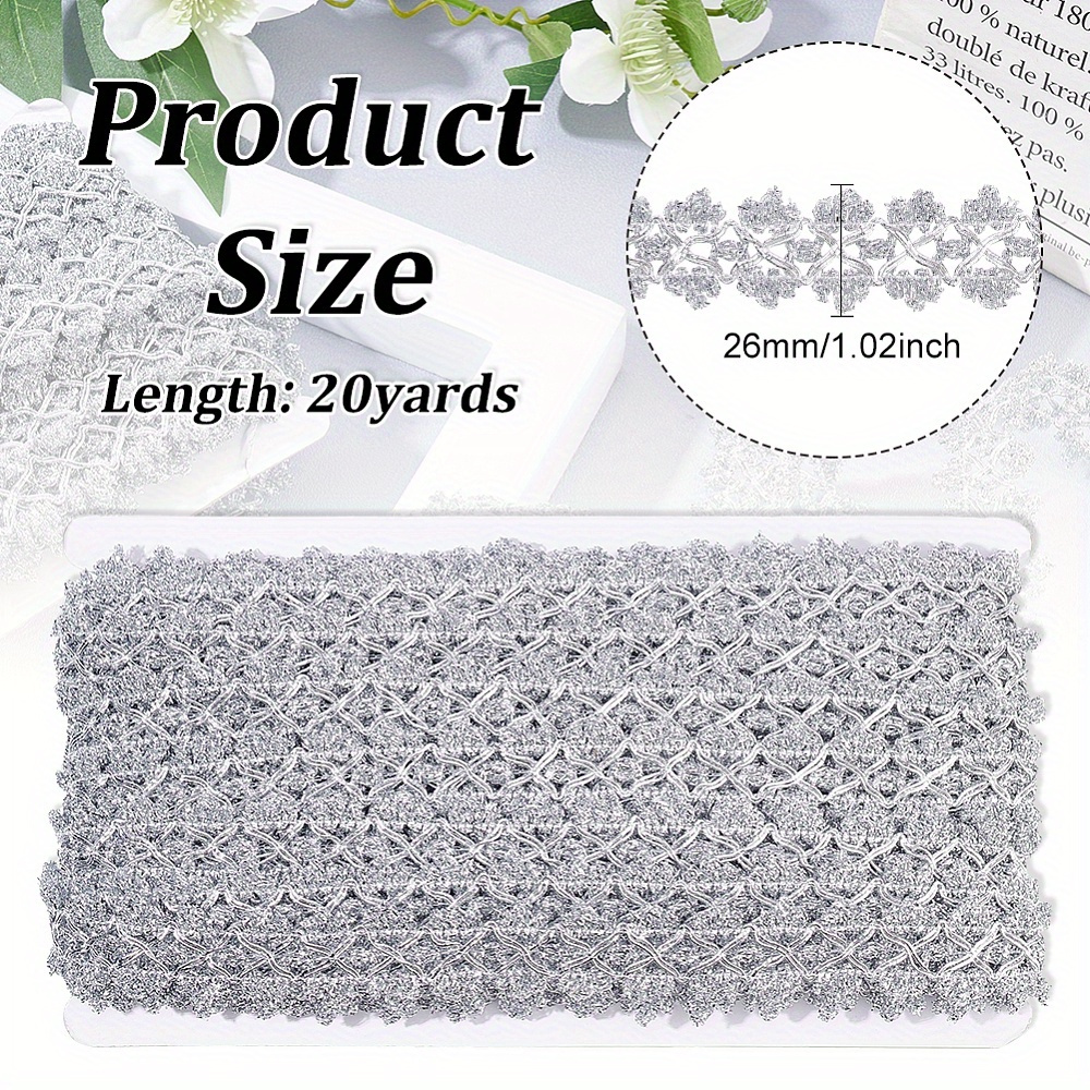 Metallic Lace Trim - 3 inch