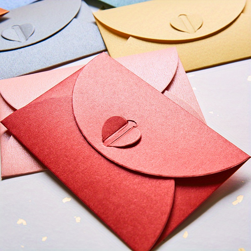 Buste Rosse per Lettere - Confezione da 10 Buste e Lettere