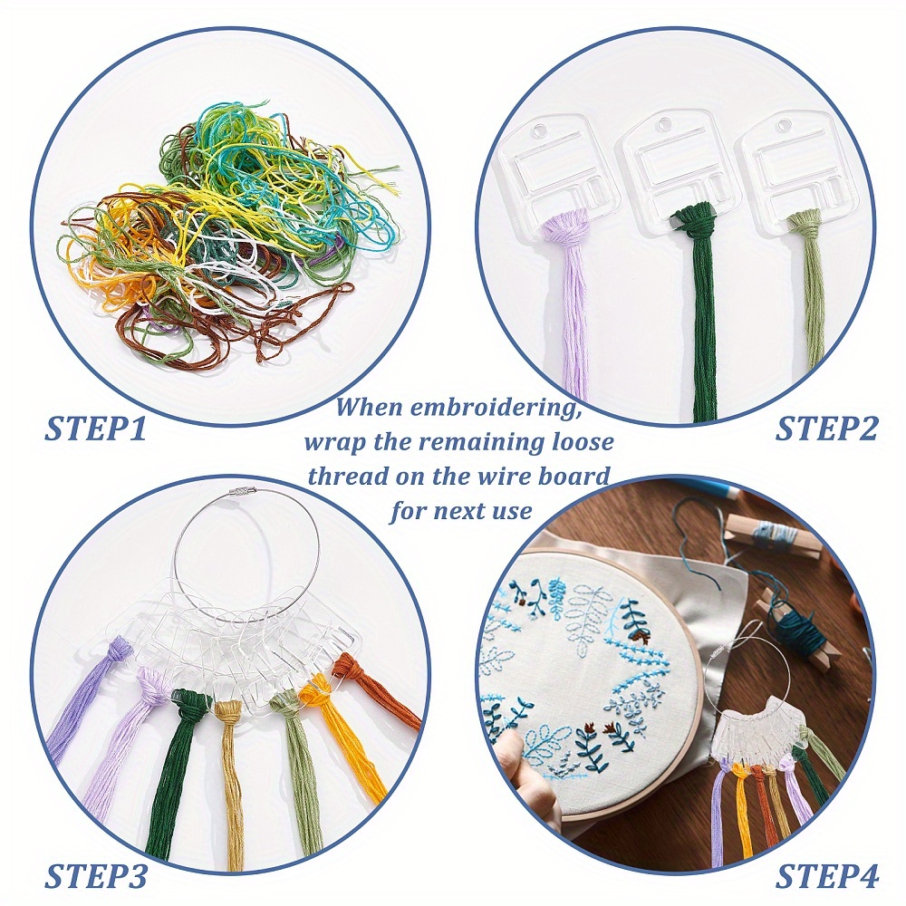 Acrylic Embroidery Floss Drops Clear Embroidery Thread - Temu