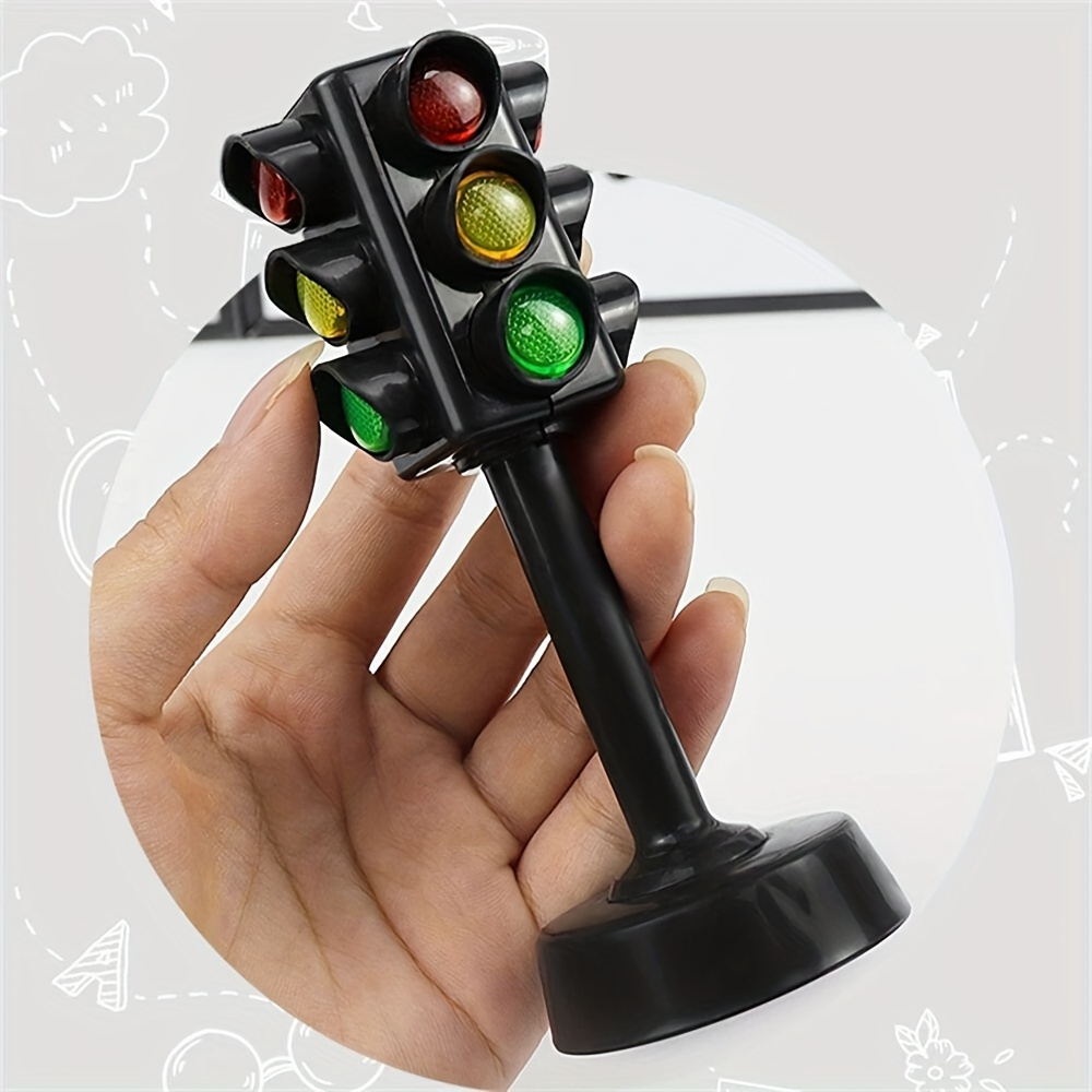 

2pcs Early Childhood Education Traffic Light Toys, Simulation Mini Signal Light Model Toy Kindergarten Children's Gift