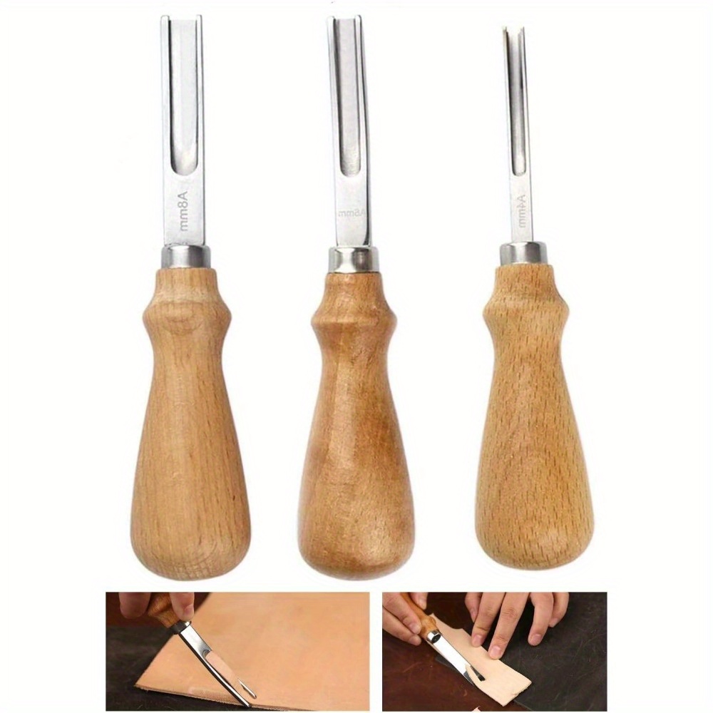 Leather Edge Skiving Beveler Tool Set Wide Mouth - Temu