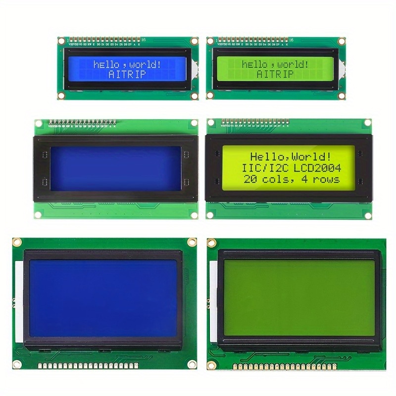 Lcd1602 1602 Lcd Module Blue / Yellow Green Screen 16x2 Character Lcd  Display Pcf8574t Pcf8574 Iic I2c Interface 5v For Arduino, Shop On Temu  And Start Saving