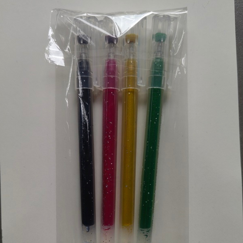 12 Packs Of Flashing Jelly Pen Journal Juice Pen Flashing Sparkling  Pearlescent Quicksand Shiny Fluorescent Journal Pen