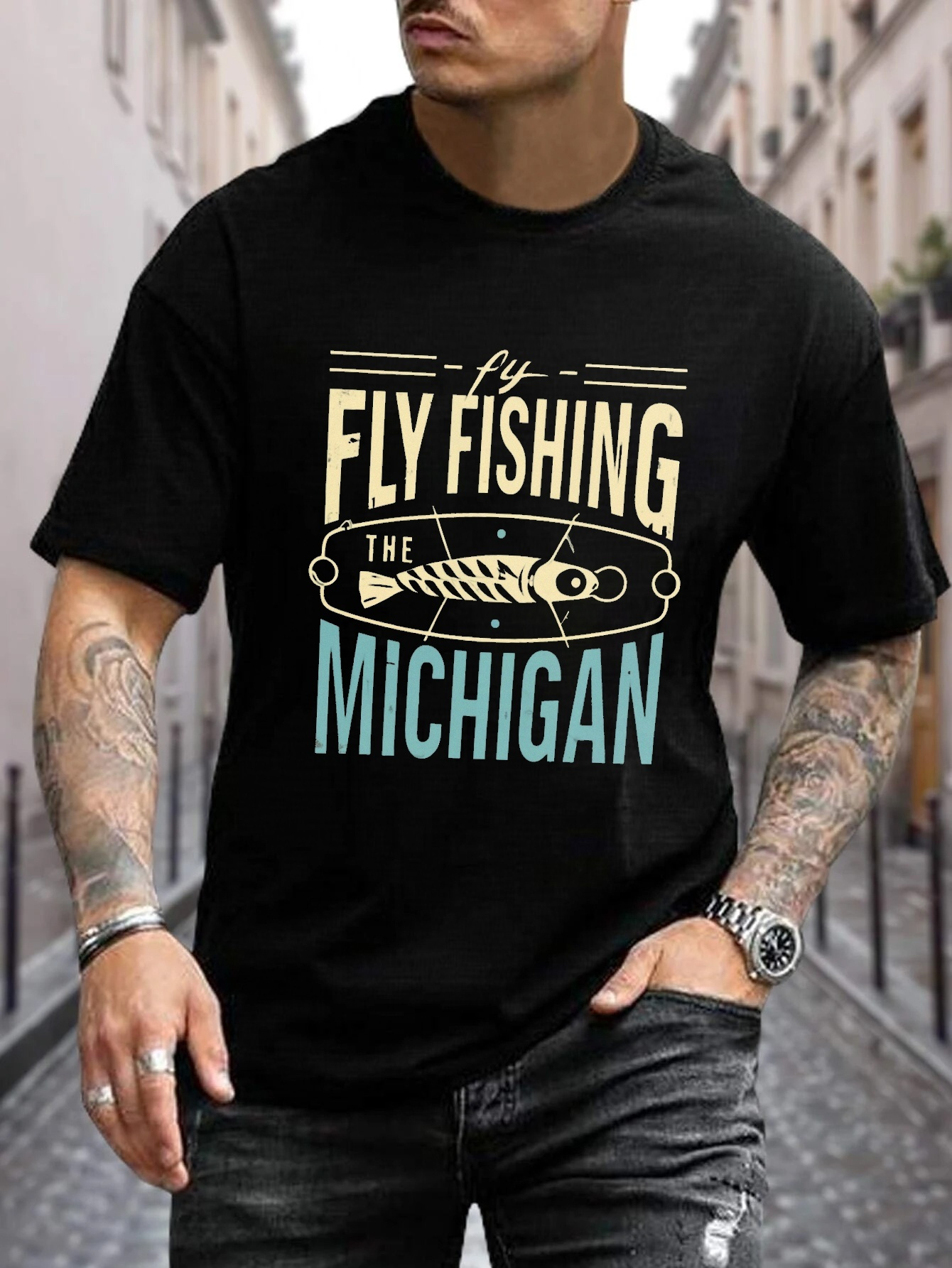 Fly Fishing Shirts' Men's T-Shirt