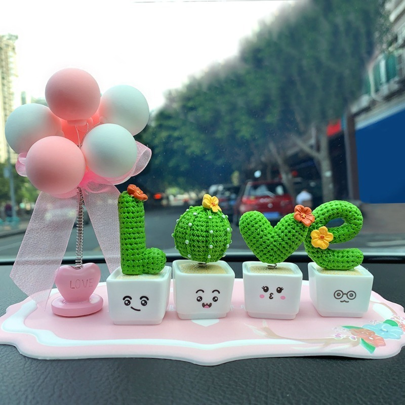 Mini Cute Tree Design Car Ornament Car Dashboard Decoration - Temu
