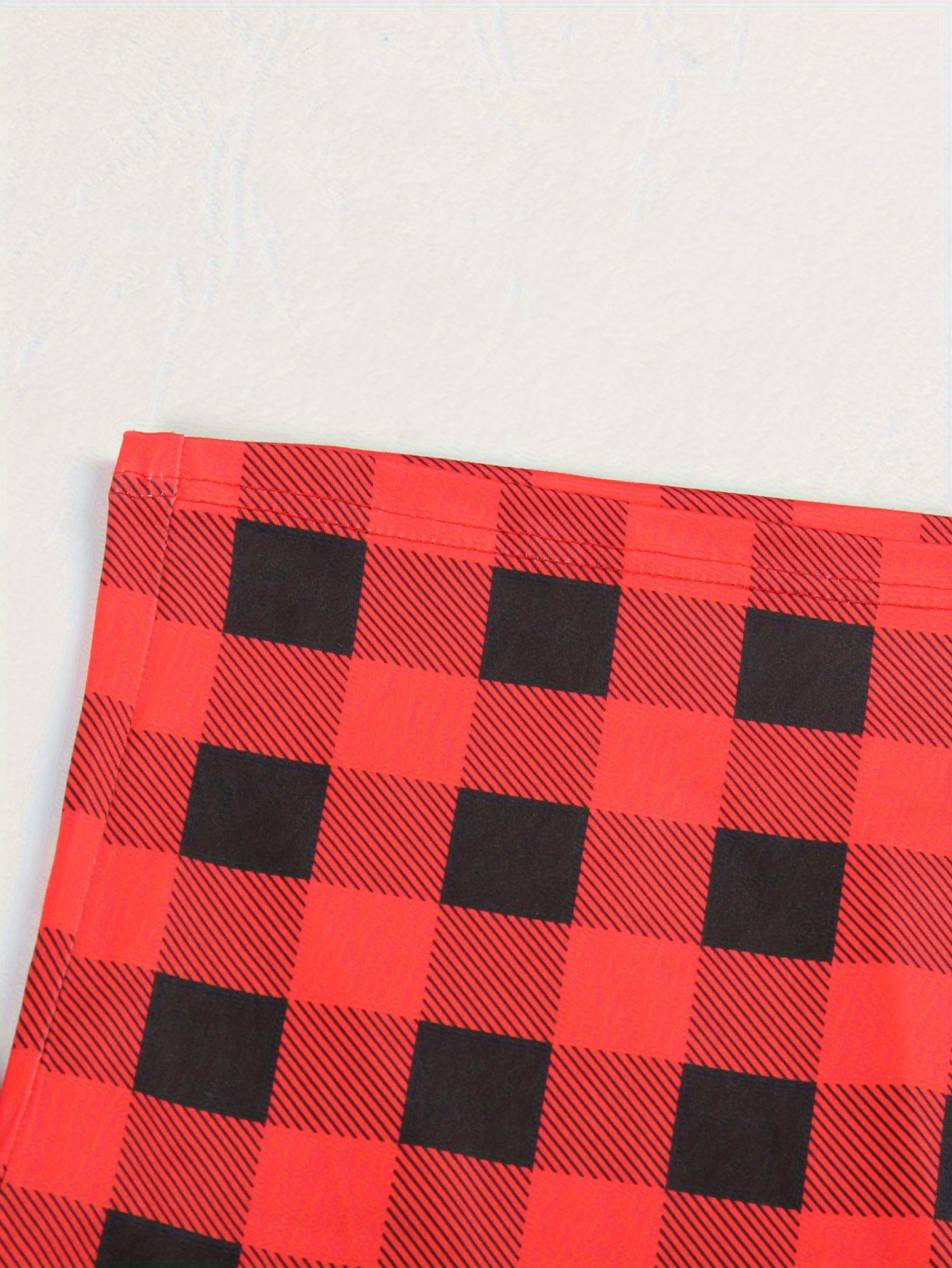 Colorful Letter Graphic Tee & Plaid Pants Lounge Set