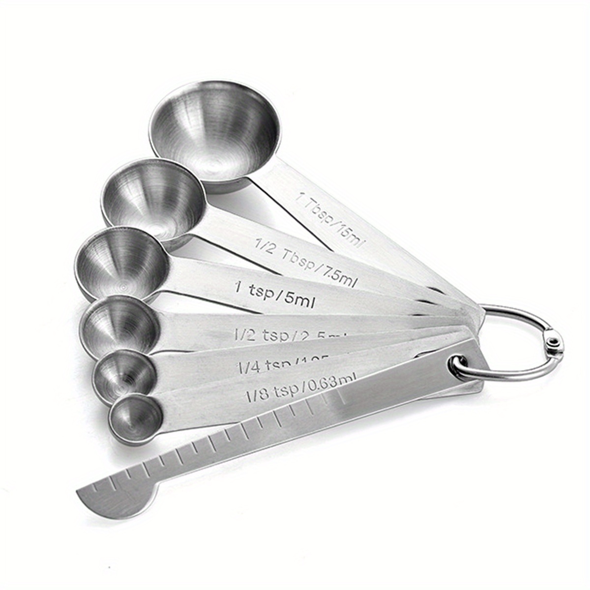 Measuring Spoons, Metal Measuring Spoons Sets, Stainless Steel Measuring  Spoons, Stackable Kitchen Measuring Spoons For Dry And Liquid Ingredients.  Small Tablespoon, Coffee Measuring Spoon, Kitchen Stuff, Cheap Stuff - Temu