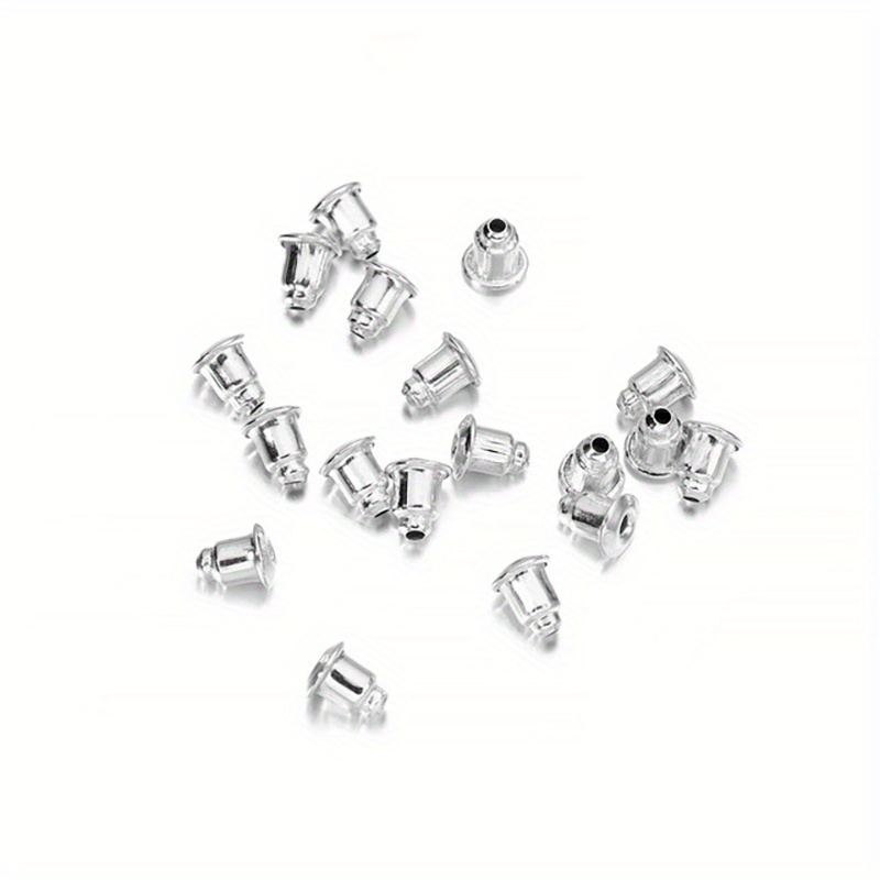 100-200pcs Rubber Earring Backs Stopper Earnuts Stud Earring Back Supplies  For Jewelry DIY Jewelry Findings Making Accessories