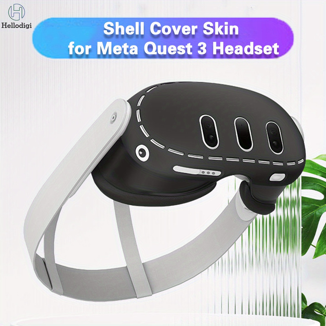 Para Meta Quest 3 VR Host Funda protectora de silicona Accesorios