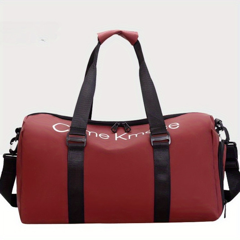 Travel Women Gym Bag Men Large Small Weekend Bag Dry And Wet Fitness  Handbag Male Female Sports PU Leather Handbag Outdoor Bags