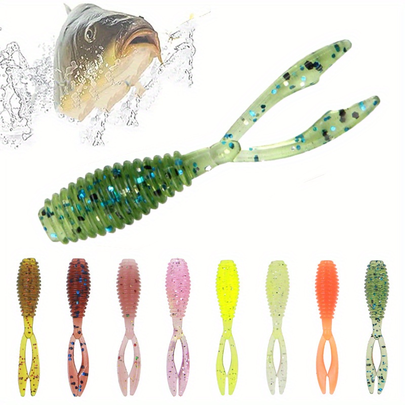 Artificial Soft Lures Twin Tail Wobbler Silicone Fishing - Temu Canada