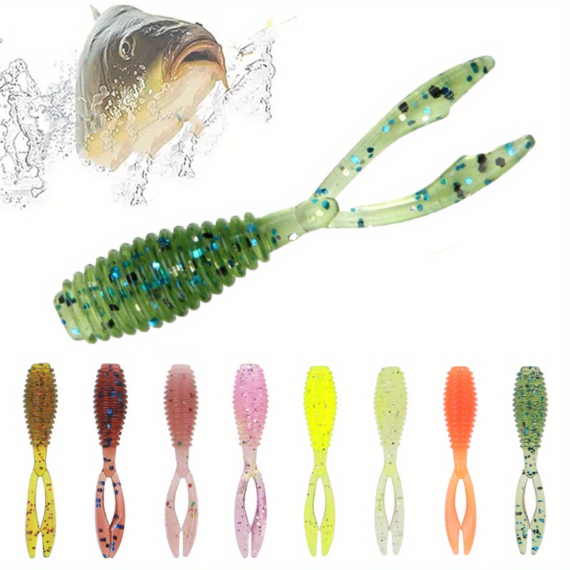 10-20Pcs/Lot Curls Tail Wobbler Jigging Soft Fishing Lure 4.5Cm 1G