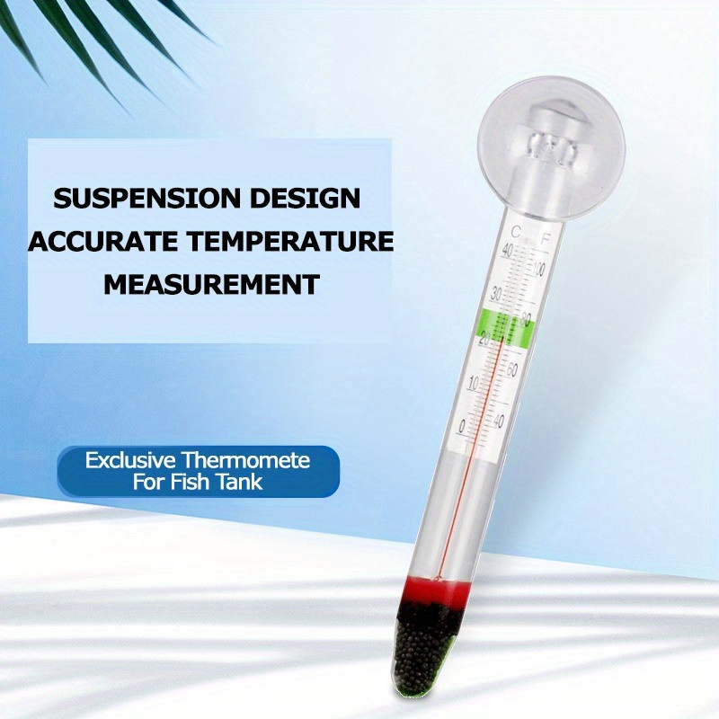 Glass Fish Tank Special Thermometer Small Fat High Precision - Temu