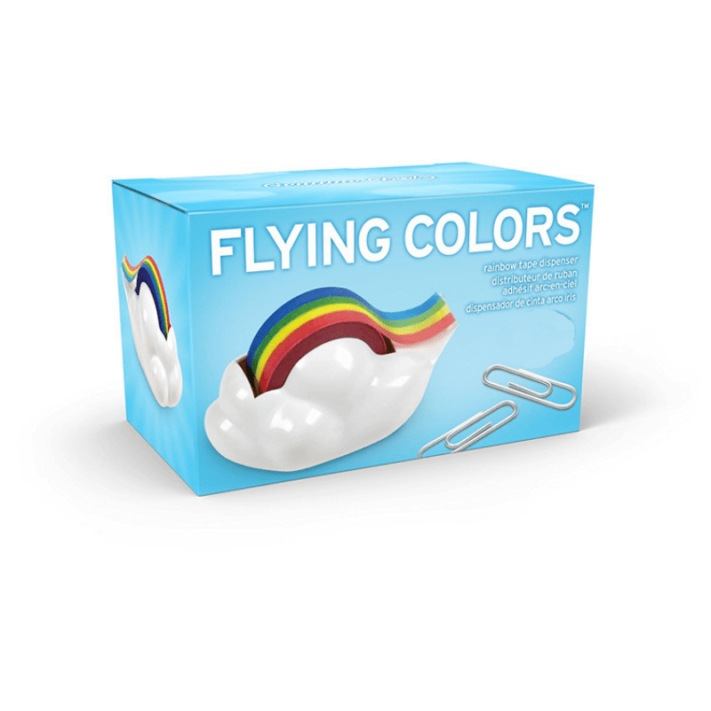 1pc Cartoon Cloud Tape Dispenser Creative Decorative Stationery Tool With  Rainbow Tape Cutter, Suitable For Kids, School And Office