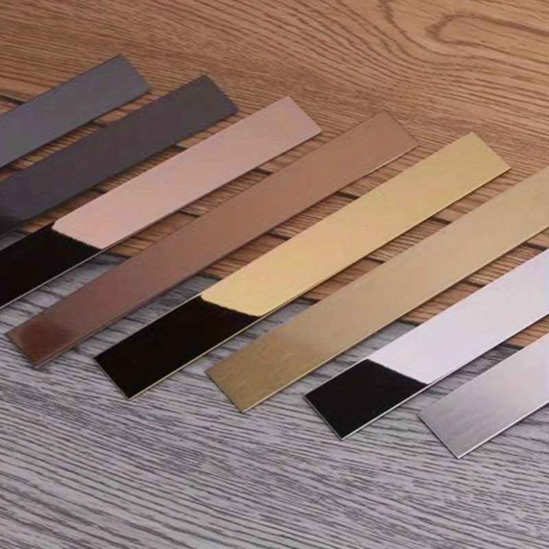 Black Titanium Golden Stainless Steel Decorative Strip - Temu Canada