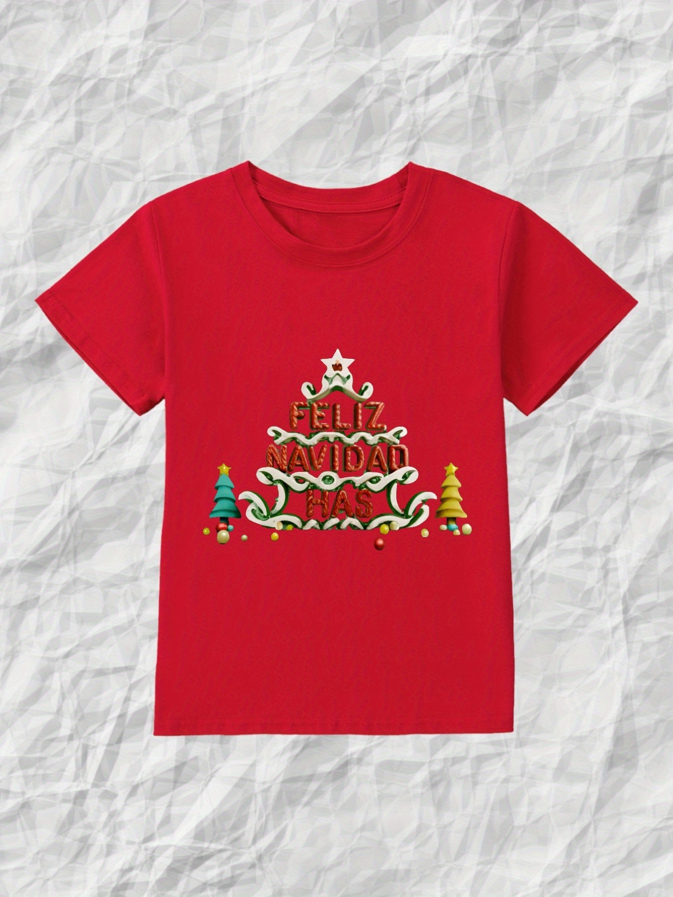 Camiseta Manga Corta Niños Navidad Ropa Verano Cómoda - Temu Chile