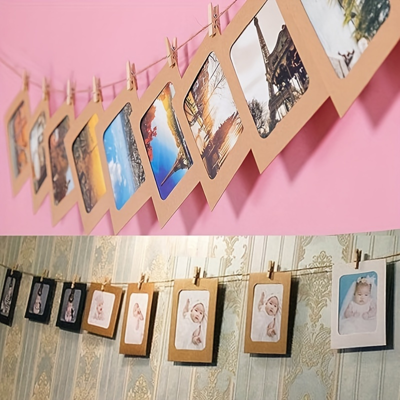String DIY Wall Hanging Picture Frame Set Of 20