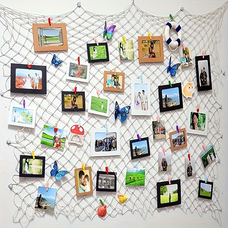 Cardboard Picture frames,Paper Picture Frames 4x6 Paper Photo Frame,Picture Frames Collage Wall Decor,Photo String with Clips,for Home,Office