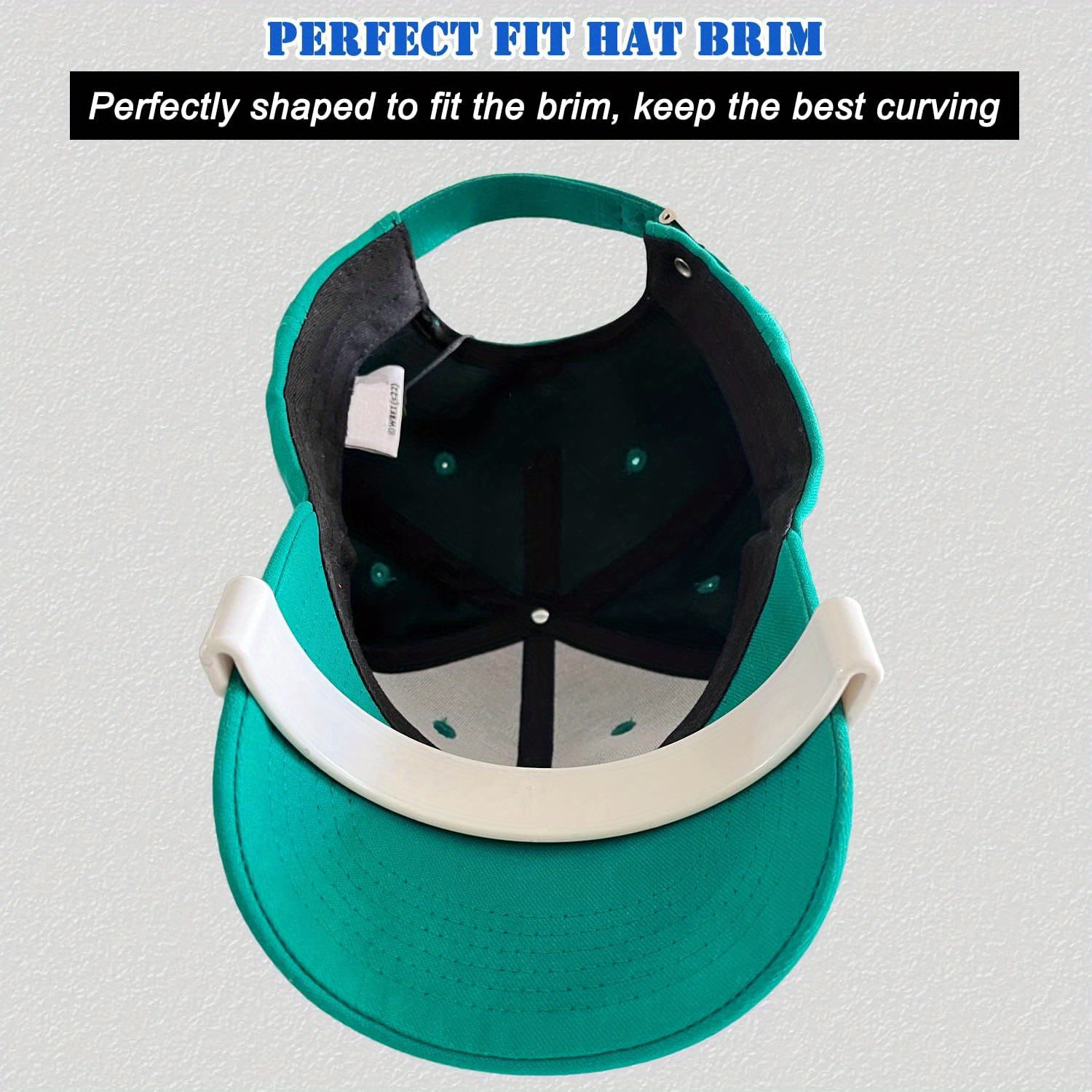 DEKELIY Hat Brim Bender Tool - Adjustable Curve For Baseball Caps, 9 Curve Options