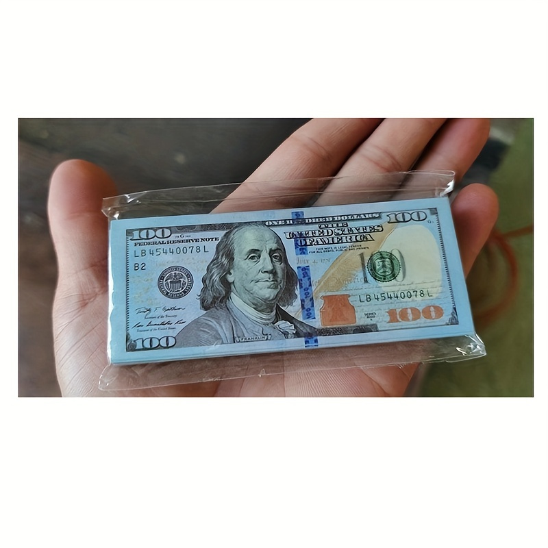 DenYorkStore Copy 5 Dollar Bills, Play Money Pcs for Movie Props Prop Money