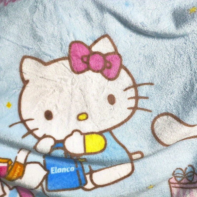 Sanrio Hello Kitty Flanella Aria Condizionata Coperta Studente Singola  Coperta Lenzuola Ragazza Primavera E Autunno Trapunta Pura