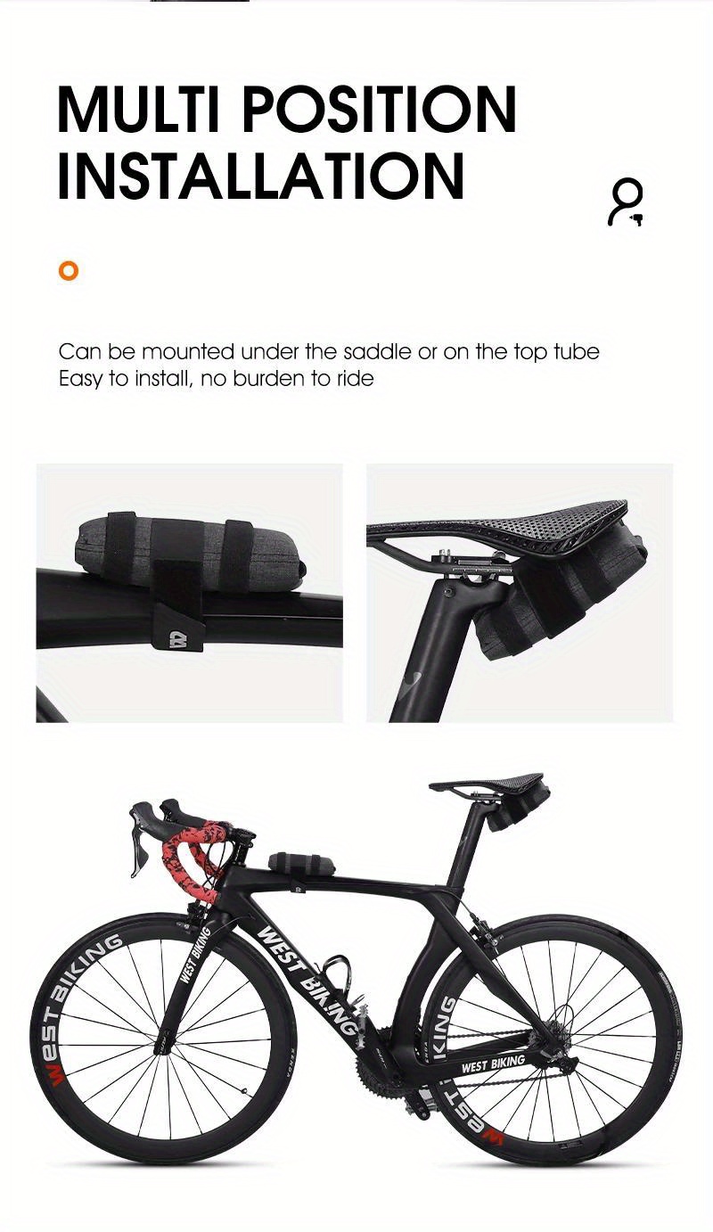 Bolsa Asiento Bicicleta Viaje Seguro Estilo Bolsa Sillín - Temu Chile