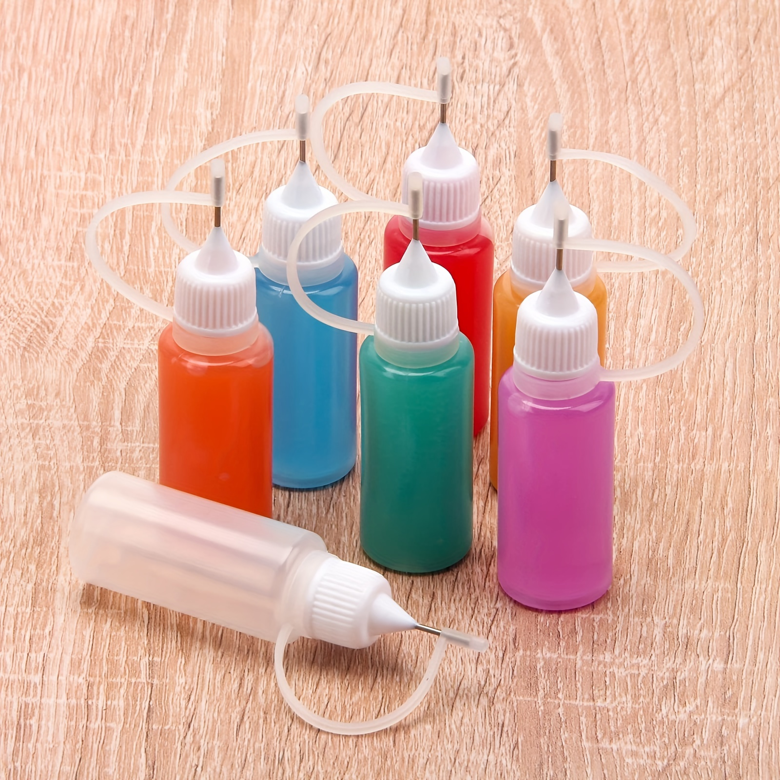 5 Colors Precision Tip Applicator Needle Tip Bottle for Alcohol