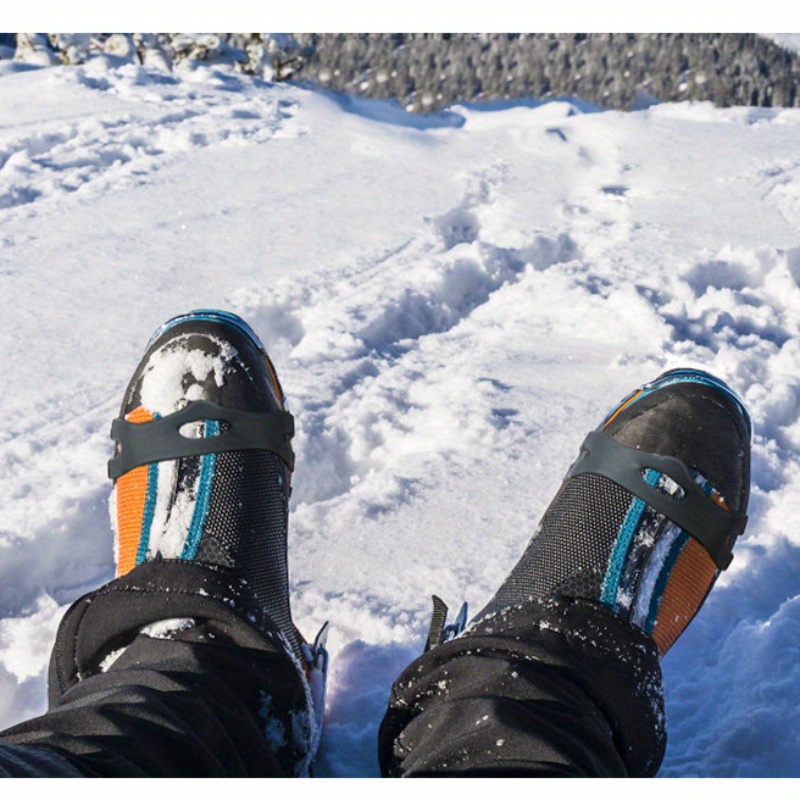 1 Par Cubiertas Zapatos Clavos Hielo Crampones - Temu Mexico