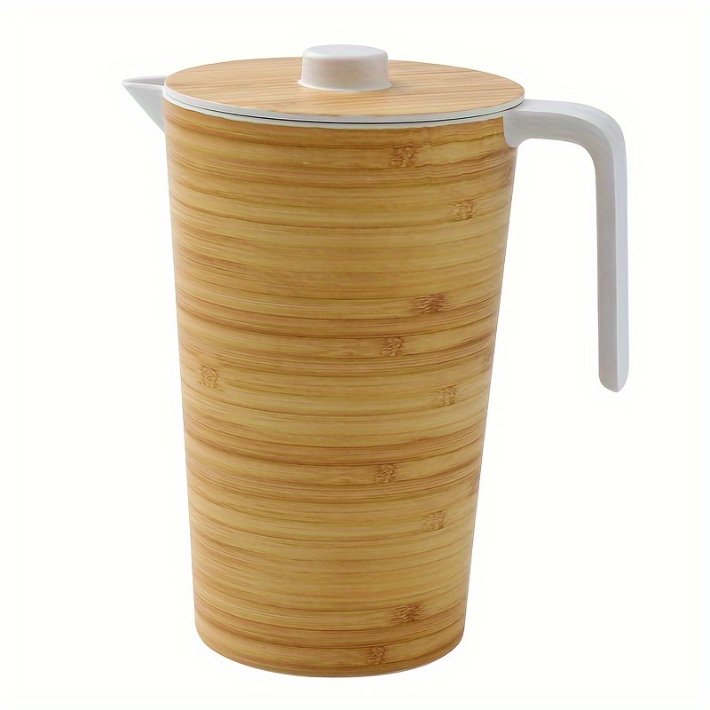 Water Pitcher with Wooden Handle Heat Resisttant Cold Hot Kettle